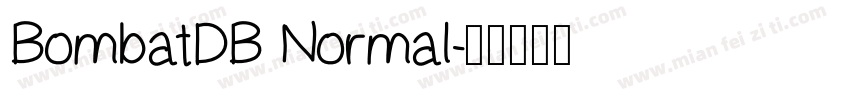 BombatDB Normal字体转换